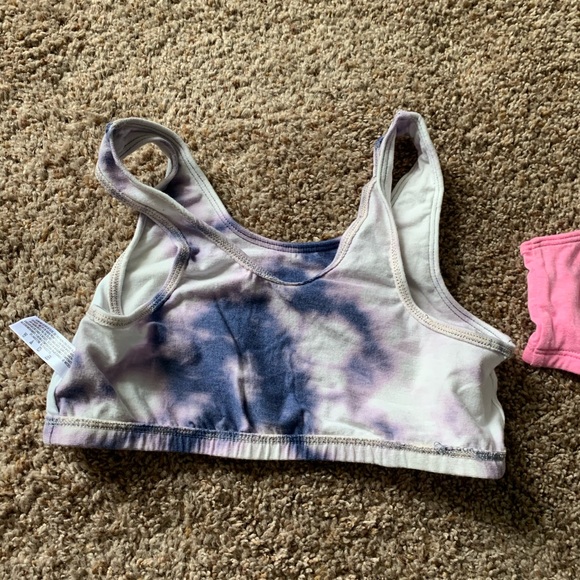 NWT reverse tie dye blue and white sports bra - Picture 12 of 15